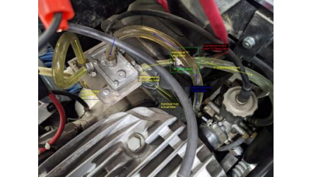 Honda Odyssey FL250 Fuel Line Routing