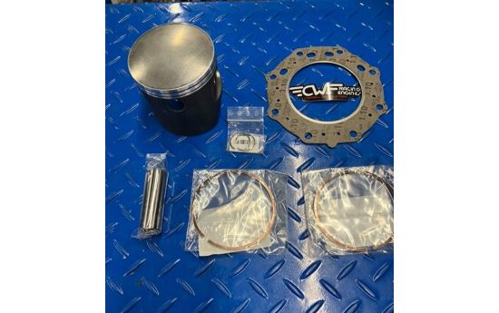 Piston Kit with Head Gasket for Honda FL400R Pilot ATV—Includes piston (select size), pin, rings, and clips