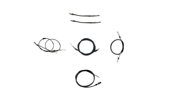 Complete Made in USA Cable Kit for Honda FL350 Odyssey ATV—including throttle, shifter, choke, brake master cylinder, and parking brake cables