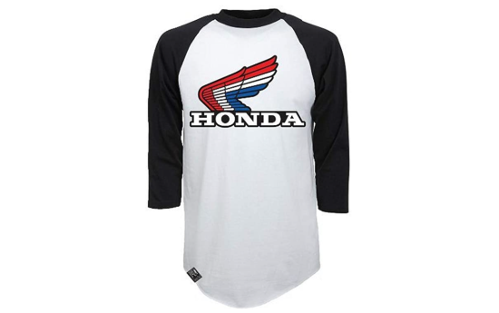 Factory Effex HONDA Vintage Raglan Baseball Shirt