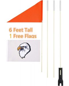 Tear-Resistant Waterproof Orange Safety Flag and Eagle Flag