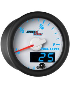 MaxTow White & Blue Double Vision™ Fuel Level Gauge