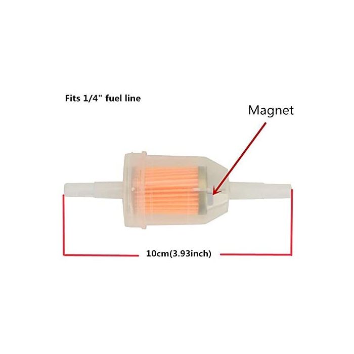 CocoMocart Gas Inline Fuel Filters with Magnet