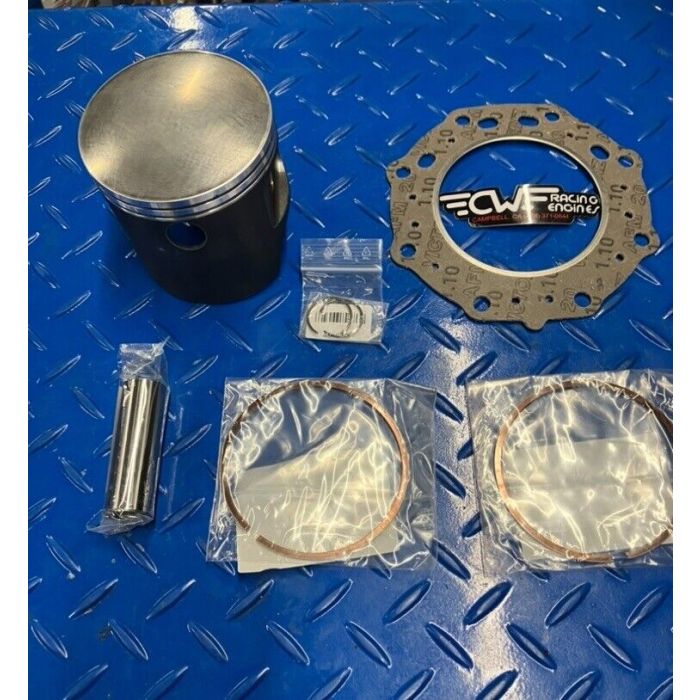 Piston Kit with Head Gasket for Honda FL400R Pilot ATV—Includes piston (select size), pin, rings, and clips