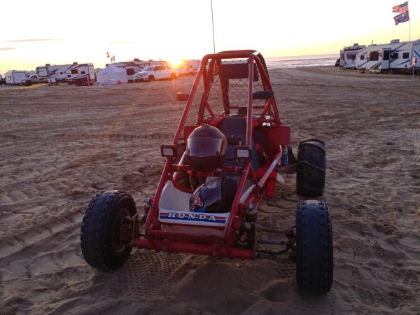 Honda Odyssey FL350R at Oceano Dunes close to Sunset